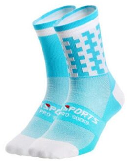 1 paar Professionele Sport Sokken Mannen Vrouwen Ademend Training Running Wandelen Klimmen Sport Sokken multi-color Q