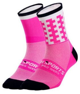 1 paar Professionele Sport Sokken Mannen Vrouwen Ademend Training Running Wandelen Klimmen Sport Sokken multi-color