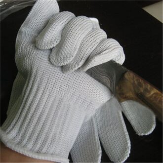 1 Paar Proof Bescherm Roestvrij Staaldraad Veiligheidshandschoenen Cut Metal Mesh Anti Slijtage Anti-Snijden Ademend