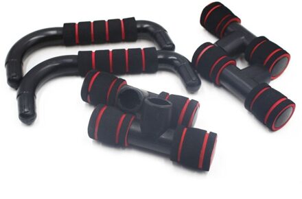 1 paar Push Ups Stands Grip Fitness Borst Body Buiding Apparatuur Handgrepen Sport Gespierde Training Fitness Oefening Apparaat Bordeauxrood