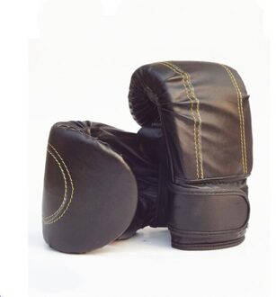 1 Paar Red & Black Volwassen Bokshandschoenen Professionele Zandzak Liner Handschoenen Mannen/Vrouwen Boksen Handschoenen Voor Training/fitness zwart