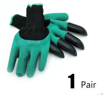 1 paar rubber tuin handschoenen met klauwen huishoudelijke hand handschoenen plastic tuinieren handschoenen voor rozen