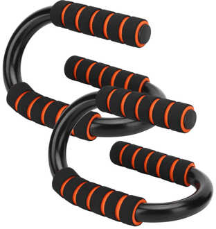 1 Paar S Type Push Up Stand Body Building Fitness Push Up Bars Met Foam Padded Grips Workout Rek Oefening push Up Stand
