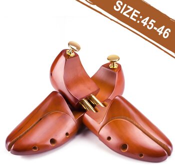 1 Paar Schoen Brancard Houten Schoenen Boom Rack Hout Verstelbare Flats Pompen Laarzen Hakken Expander Bomen Size 37-48 man Vrouwen 2stk Size 45-46