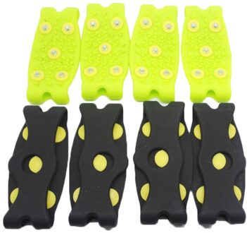 1 Paar Schoenen Cover Sneeuw Ice Klimmen Antislip Spikes Grips Stijgijzers Schoenplaten Schoen Accessoires Stud Schoenen Cover Mode Laarzen cover