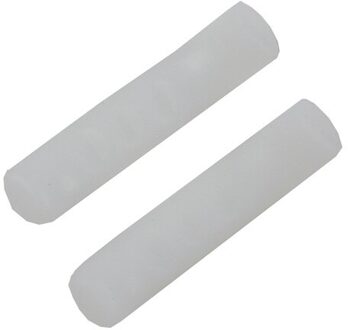 1 Paar Scooter Fiets Remhendel Cover Bike Silicone Mouwen Universele Type Lever Bescherming Fietsen Accessoire wit