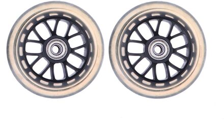 1 Paar Scooter Wielen Mute Vervanging Wielen Voor Bagage Koffer Baby Swing Auto