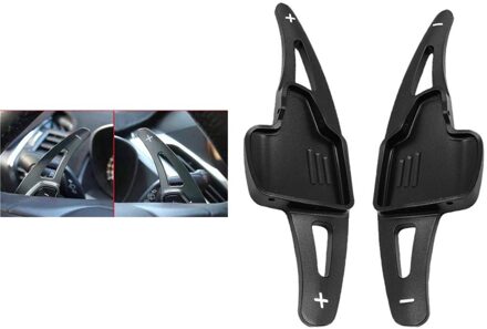 1 Paar Shift Paddle Blade Voor Ford Kuga , Gemaakt Van Aluminium Zwart