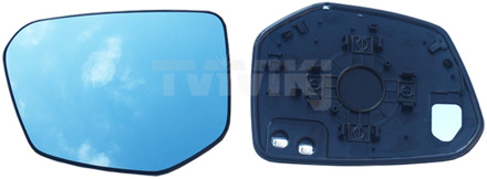 1 Paar Side Achteruitkijkspiegel Blauw Glas Lens Voor Honda Civic FC1 FC7 Groothoek view Anti Glare Spiegels A heated