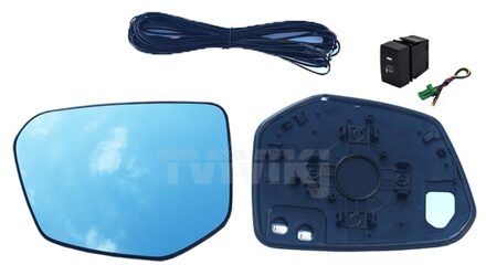 1 Paar Side Achteruitkijkspiegel Blauw Glas Lens Voor Honda Civic FC1 FC7 Groothoek view Anti Glare Spiegels B heated