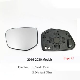 1 Paar Side Achteruitkijkspiegel Blauw Glas Lens Voor Honda Civic FC1 FC7 Groothoek view Anti Glare Spiegels C heated