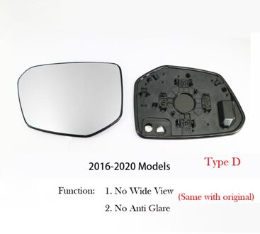 1 Paar Side Achteruitkijkspiegel Blauw Glas Lens Voor Honda Civic FC1 FC7 Groothoek view Anti Glare Spiegels D heated