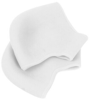 1 Paar Silicone Ademend Yoga Voet Sok Fasciitis Voetverzorging Bescherming Tool Gel Sokken Gebarsten Plantaris Volledige Lengte wit zonder hole