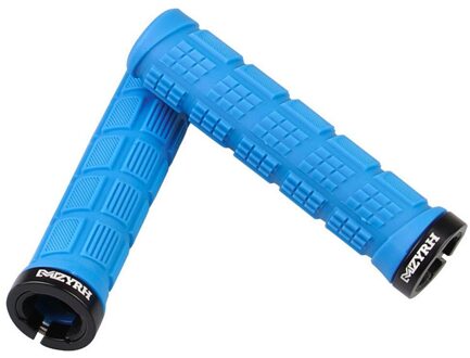 1 Paar Silicone Fietsen Fiets Grips Outdoor Mtb Mountainbike Handvatten Cover Anti-Slip Sterke Ondersteuning Grips Bike deel donker blauw