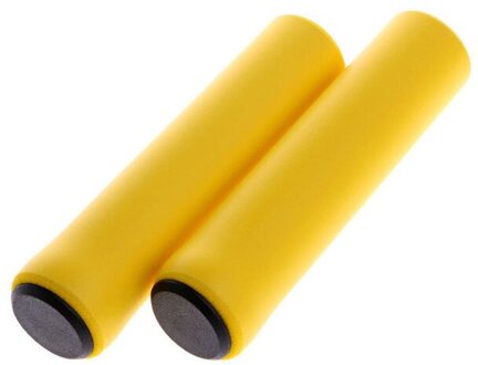 1 Paar Silicone Fietsen Fiets Grips Outdoor Mtb Mountainbike Handvatten Cover Anti-Slip Sterke Ondersteuning Grips Bike deel geel