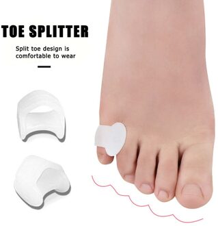 1 Paar Silicone Kleine Teen Duim Afscheiders Bunion Hallux Valgus Correctoren Voetverzorging Bunion Correctoren Guard Teen Afscheiders