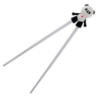 1 paar Silicone Leuke Cartoon Panda Helper Eetstokje Kinderen Baby Leerling Training Servies Chinese Eetstokje Helper