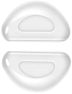 1 Paar Silicone Lijm Bril Neus Pads D Shape Anti-Slip Comfortabele Neus Beschermende Pad Voor Brillen Zonnebril transparant