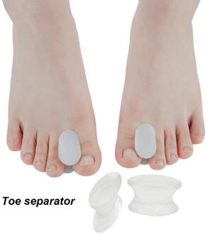 1 Paar Silicone Teenseparators Spacer Duim Hallux Valgus Bunion Corrector Foot Care Tool