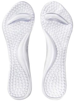 1 Paar Siliconen Inlegzolen Hoge Hakken Voet Kussen Arch Ondersteuning Schoenen Pads Transparante Schoenen Pads doorzichtig