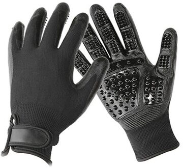 1 paar Siliconen Pet Grooming Handschoen Hond Kat Haar Borstel Douche Kam Hond Bad Deshedding Pet Massage Handschoen Hond accessoires