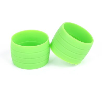1 Paar Siliconen Plug Racefiets Stuur Fiets Stuur End Bar Tape Vaste Ringen Beveiligingen Mouwen Fietsen Accessoires groen