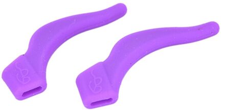 1 Paar Siliconen Reading Bril Zonnebril Tempel Tip Ear Haken Grip Houder Brillen Retainer Brillen Oor Lock Anti Slip Paars
