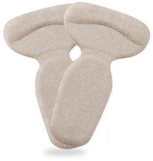 1 Paar Siliconen Schoen Inserts T-Vorm Hoge Hak Grips Liner Arch Ondersteuning Orthopedische Schoenen Insert Voet Hak Protector kussen Pads Beige