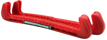 1 Paar Skate Schoen Cover Gebruik Outdoor Sport Draagbare Roestvrij Verstelbare Lente Tool Beschermende Ijshockey Blade Guard Rood