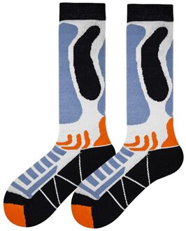 1 Paar Ski Sokken Wasbare Kunstmatige Wol Kleurrijke Winter Warme Thermische Lange Outdoor Sport Wandelen Stretchy Geurloos Snowboarden 2