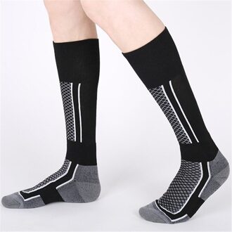 1 Paar Skiën Sokken Winter Outdoor Running Fietsen Hoge Elastische Sok Dikker Thermische Vissen Sport Accessoire Mannen Vrouwen 4