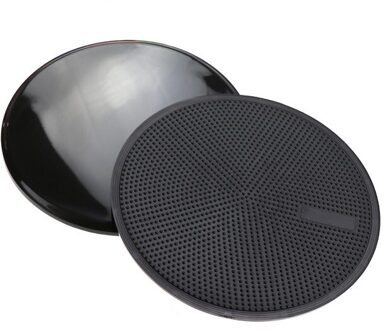1 Paar Sliding Slider Zweefvliegen Discs Dubbelzijdig Core Sliding Discs Yoga Afslanken Abdominale Core Training Oefening Apparatuur zwart