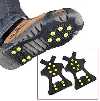 1 Paar Sml Xl 10 Studs Anti-Slip Sneeuw Ijs Klimmen Schoen Spikes Ice Grips Cleats Stijgijzers winter Klimmen Antislip Schoenen Cover