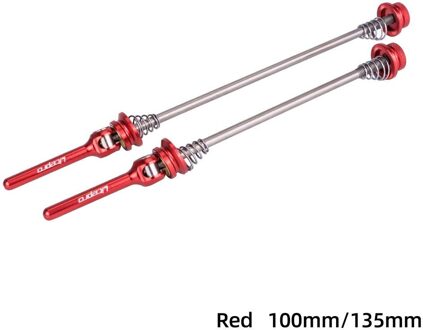 1 Paar Snelspanner Fietsen Hub Spies Hendel Voor Mtb Road Fiets rood
