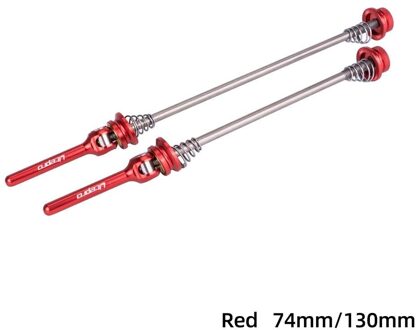 1 Paar Snelspanner Fietsen Hub Spies Hendel Voor Mtb Wegfiets Fietsen Onderdelen rood 74-130mm