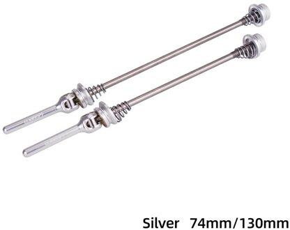 1 Paar Snelspanner Fietsen Hub Spies Hendel Voor Mtb Wegfiets Fietsen Onderdelen zilver 74-130mm