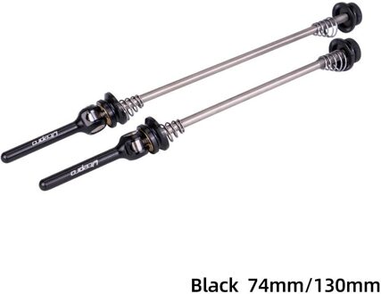 1 Paar Snelspanner Fietsen Hub Spies Hendel Voor Mtb Wegfiets Fietsen Onderdelen zwart 74-130mm