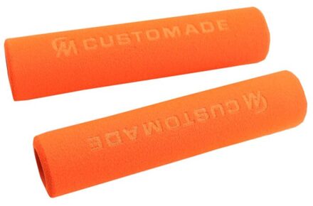 1 Paar Soft Foam Spons Bmx Mtb Bike Cycle Fiets Handvat Stuur Bar Grips 652D Oranje