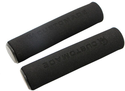 1 Paar Soft Foam Spons Bmx Mtb Bike Cycle Fiets Handvat Stuur Bar Grips 652D zwart