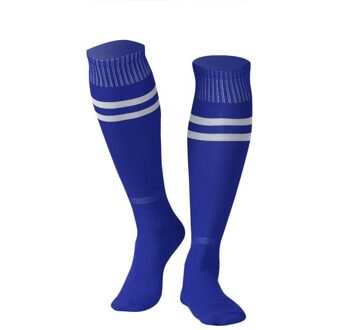 1 Paar Sport Sokken Knie Legging Kousen Voetbal Baseball Voetbal Over De Knie Enkel Mannen Vrouwen Sokken blauw