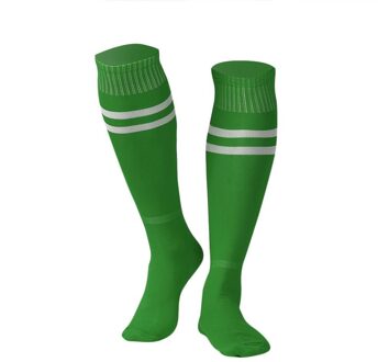 1 Paar Sport Sokken Knie Legging Kousen Voetbal Baseball Voetbal Over De Knie Enkel Mannen Vrouwen Sokken groen