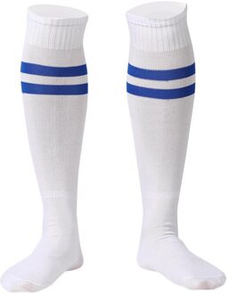 1 Paar Sport Sokken Knie Legging Kousen Voetbal Baseball Voetbal Over De Knie Enkel Mannen Vrouwen Sokken wit