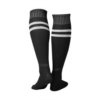 1 Paar Sport Sokken Knie Legging Kousen Voetbal Baseball Voetbal Over De Knie Enkel Mannen Vrouwen Sokken zwart