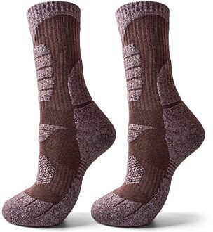 1 Paar Sport Warm Midden Buis Bergbeklimmen Thuis Dikke Winter Skiën Sokken Outdoor Snowboard Antislip Soft Ademend licht koffie