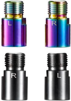 1 Paar Staal Fiets Pedaal Extender Fiets Pedaal Spacers Voor Mtb Road 9/16 Inch Pedaal Adapters Spacers Fiets Fietsen Accessoires