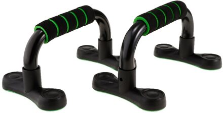 1 Paar Staal Push Up Bars Borst Spier Pushup Stands Met Foam Grips zwart