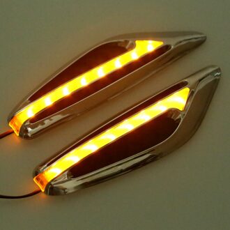 1 paar Steering licht Fender Side Lamp DC12V Blade Vorm Auto LED Side Lights Marker richtingaanwijzer lichten wit