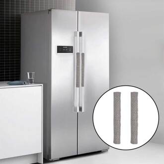 1 Paar Sticker Fasten Wasbare Herbruikbare Anti Vingerafdruk Koelkast Deur Verstelbare Elektrische Keukenapparatuur Handvat Cover 30cm