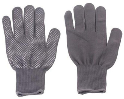 1 paar Stijltang Perm Curling Kappers Hittebestendige Vinger Handschoen Zwart Grijs Kleur grijs M Size