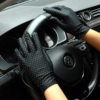 1 Paar Stippen Vrouwen Zonnebrandcrème Handschoenen Zomer Lente Spandex Handschoenen Anti-Uv Korte Rijden Handschoen Hoge Elastische Dunne Etiquette Handschoenen